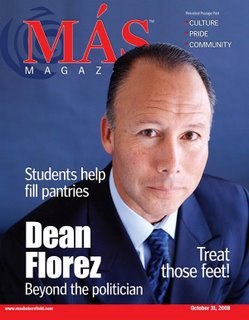 Dean Florez - Mas Magazine Cover